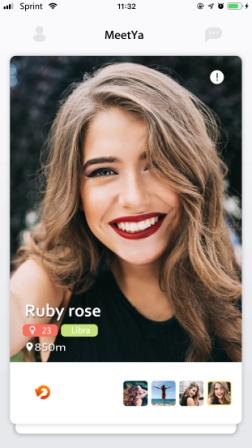لقطة شاشة من تطبيق MeetYa — واصل الحديث